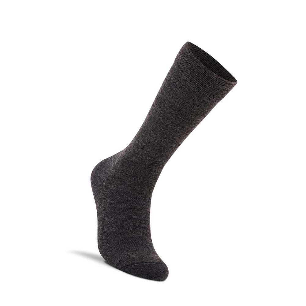 Men\'s Ecco Dress Crew Socks Black / Grey | USA 831FDN